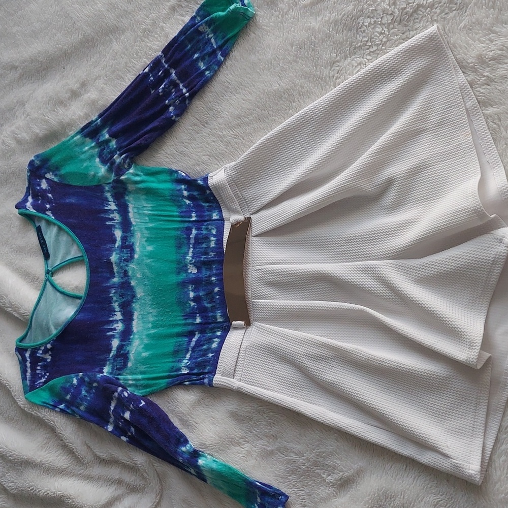 High waist romper